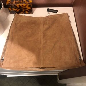 Suede Mini Skirt